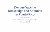 Dengue Vaccine Knowledge and Attitudes