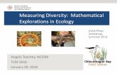 Measuring Diversity: Mathematical Explorations in Ecology