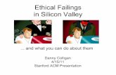 Ethical Failings in Silicon Valley