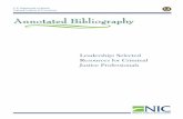 Leadership Annotated Bibliography - HSDL