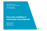 Pore-scale modelling of macroscopic rock properties