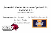 Actuarial Model Outcome Optimal Fit AMOOF 3
