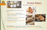 2020 October Bakers A calendar of baking hacks and ...