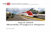 April 2019 Monthly Progress Report - Caltrain