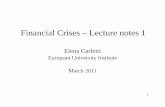 Carletti- Lecture notes 1 2011