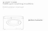JLWM 1200 1200 spin washing machine Instruction manual
