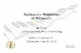 Multiscale Modeling of Materials - Caltech