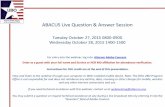 ABACUS Live Question & Answer Session