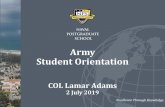 Army Student Orientation