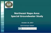 Northeast Napa Area: Special Groundwater Study