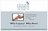 Why Legacy? Why Now?