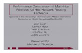 Performance Comparison of Multi-Hop Wireless Ad Hoc ...