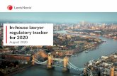 In-house lawyer regulatory tracker for 2020
