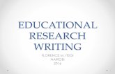 EDUCATIONAL RESEARCH WRITING