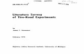 Literature Survey of Tire-Road Experiments