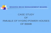 CASE STUDY OF RMU&LE OF HYDRO POWER HOUSES OF BBMB