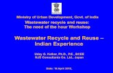 Wastewater Recycle and Reuse Indian Experience
