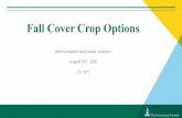 Fall Cover Crop Options - uvm.edu