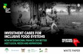 INVESTMENT CASES FOR INCLUSIVE FOOD SYSTEMS