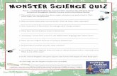 MONSTER SCIENCE QUIZ - Kids Can Press