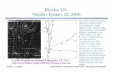 Physics 121. Tuesday January 22, 2008.