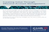 Creating Value Through - CMR Institute