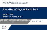ACAC Webinar Series 2020 - Home | ACT