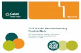 2019 Nuclear Decommissioning Funding Study