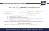 NOTICE OF FUNDING OPPORTUNITY