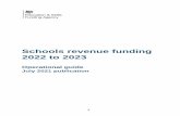 Schools revenue funding 2022 to 2023
