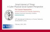 Smart Internet of Things: A Cyber Physical Social System ...