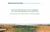 Formalising land rights in developing countries