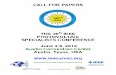 THE 38th IEEE PHOTOVOLTAIC SPECIALISTS CONFERENCE …