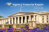DEPARTMENT OF THE TREASURY Agency Financial Report