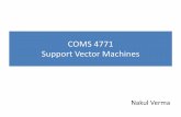 COMS 4771 Support Vector Machines