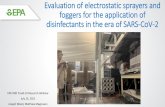 Evaluation of electrostatic sprayers and foggers for the ...