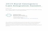 2019 Rural Emergency Care Integration Summit