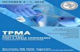 OCTOBER 4 - 7, 2018 - Texas Podiatric Medical Association