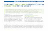 Net-Zero Solutions and Research Priorities in the 2020s