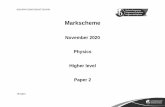November 2020 Physics Higher level Paper 2