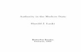 Authority in the Modern State Harold J. Laski