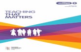 TEACHING THAT MATTERS - Education Observatory