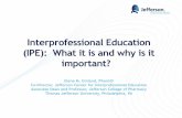 Interprofessional Education (IPE): What it is and why it ...