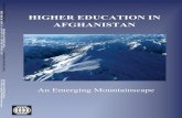 H HIGHER EDUCATION IN AFGHANISTAN