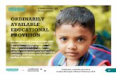 ORDINARILY AVAILABLE EDUCATIONAL PROVISION