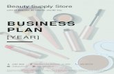 Beauty Supply Store Business Plan Example | Upmetrics
