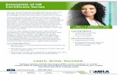 Essentials of HR Certificate Series