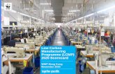 Low Carbon Manufacturing Programme (LCMP) Scorecard