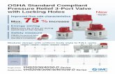 OSHA Standard Compliant Pressure Relief 3-Port Valve