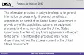 Forecast to Industry 2020 - DISA